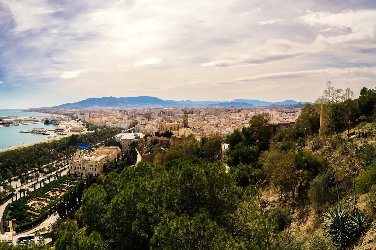 The Malaga coastline on the Costa del Sol